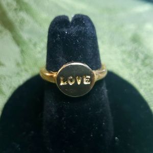Metal love ring